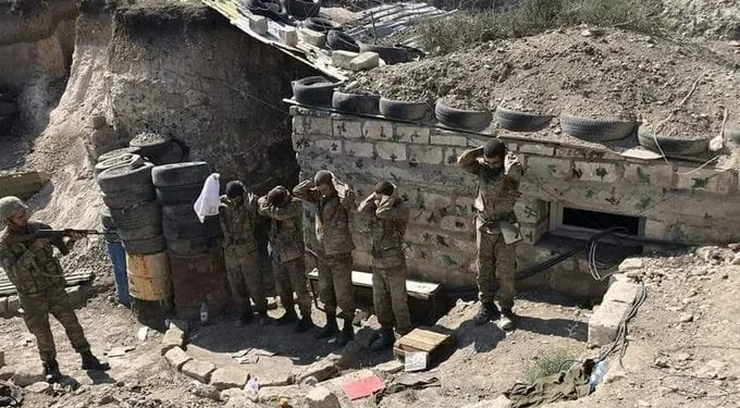 Dağlık Karabağ’da bir grup Ermeni asker esir alındı