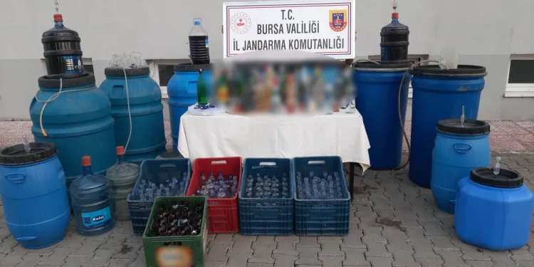 Bursa’da sahte içki operasyonu