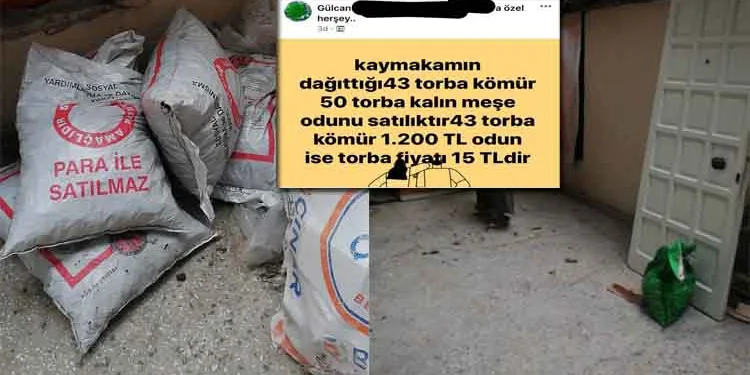 Bursa’da yardımla aldığı kömürleri satışa çıkardı