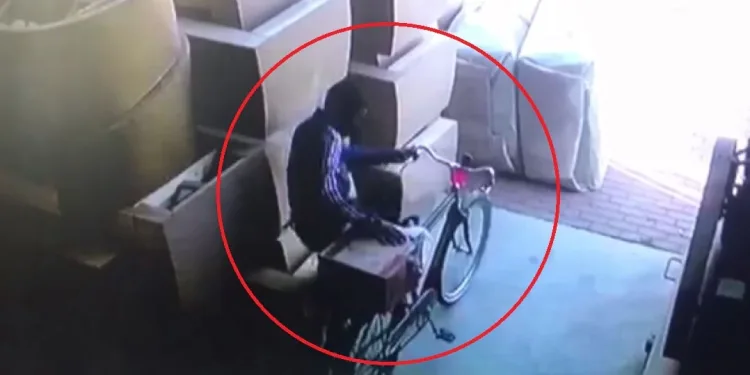 Bursa’da bisiklet hırsızı kameraya yakalandı
