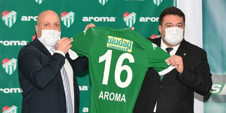 Bursaspor’un tozluk sponsoru Aroma oldu