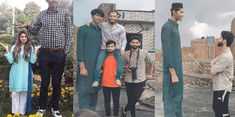 2 metre 28 santimlik boyuyla dikkatleri üzerine topluyor