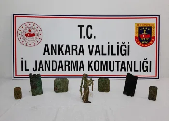 Ankara’da, Bizans dönemine ait tarihi eserler ele geçirildi