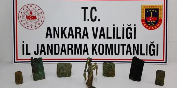 Ankara’da, Bizans dönemine ait tarihi eserler ele geçirildi
