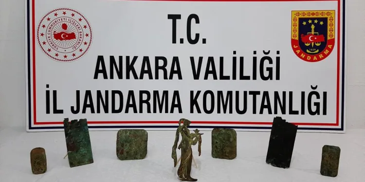Ankara’da, Bizans dönemine ait tarihi eserler ele geçirildi