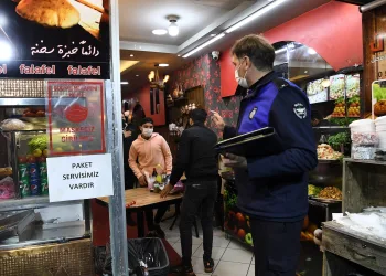Osmangazi zabıtasından kısıtlama denetimi