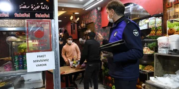Osmangazi zabıtasından kısıtlama denetimi