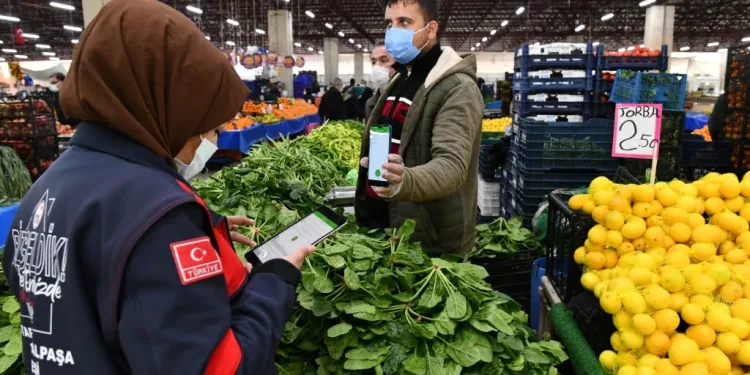 Mustafakemalpaşa’da pazar esnafına HES kodu denetimi