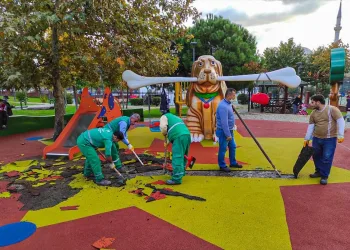 Parkta terör örgütü sembollerini andıran görsellerle ilgili soruşturma