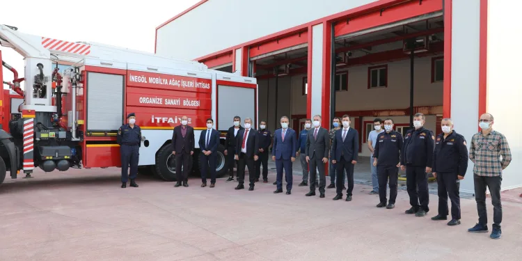 İnegöl yeni itfaiye binası hizmete başladı