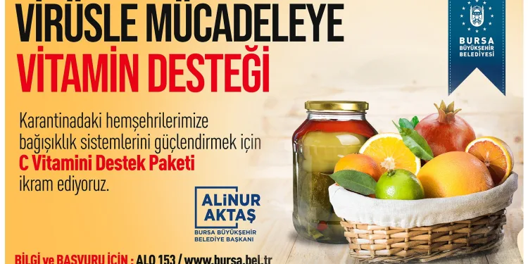Büyükşehir’den C vitamini destek paketi