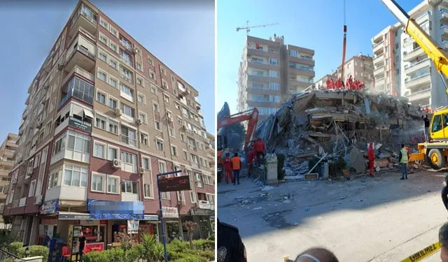Rıza Bey Apartmanı işte böyle yıkıldı!