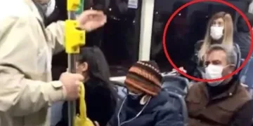 Testinin pozitif çıktığı duyulunca otobüs karıştı