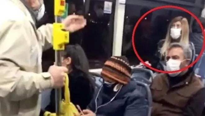 Testinin pozitif çıktığı duyulunca otobüs karıştı