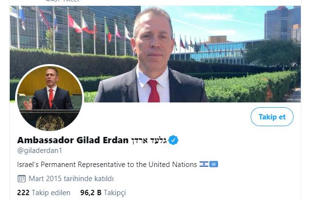 FETÖ'cü Enes Kanter ile fotoğraf çektiren İsrail'in BM temsilcisine tepki yağdı