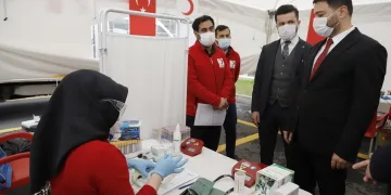 Belediye Kızılay işbirliğinde 4 günde 400 ünite kan toplandı