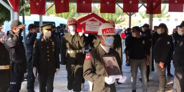 Kazada şehit olan Uzman Çavuş, son yolculuğuna uğurlandı
