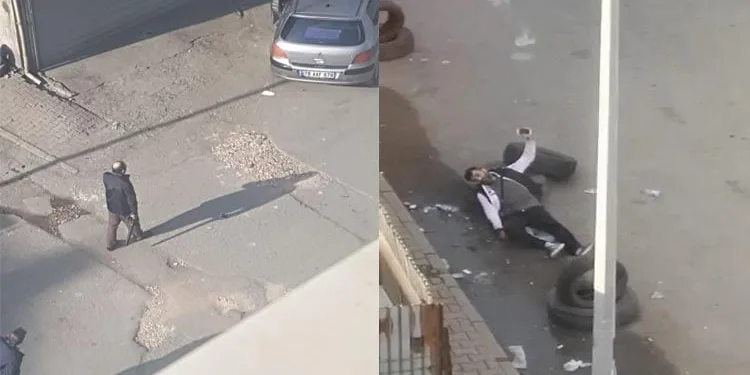 Oğlunu pompalıyla vurup yanında bekledi