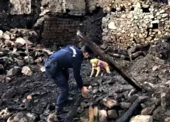 Yanan evde yaşlı kadının kemiklerine ulaşıldı