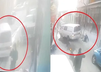 Telefonla konuşurken bir anda neye uğradığını şaşırdı