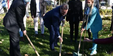 TSE binasının fidanları Kestel Belediyesi’nden