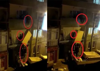 Bursa’da ilginç ve tehlikeli ev taşıma yöntemi