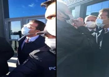 İmamoğlu ile taksiciler arasında gergin anlar