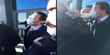 İmamoğlu ile taksiciler arasında gergin anlar