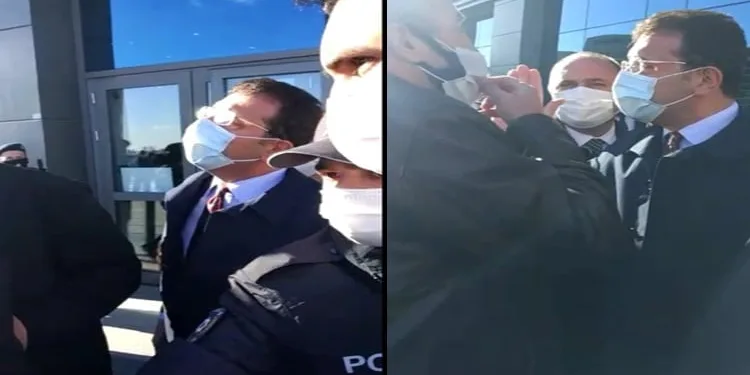 İmamoğlu ile taksiciler arasında gergin anlar