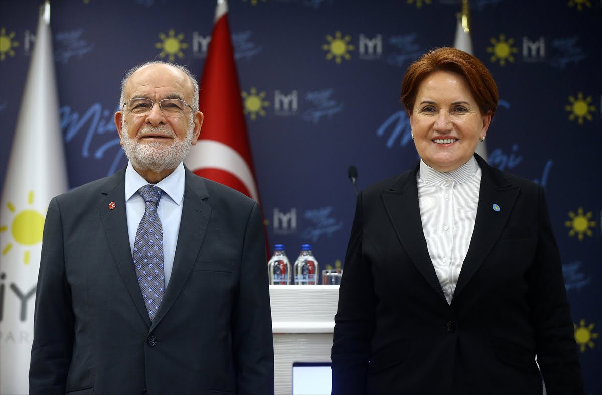 Saadet Partisi Genel Başkanı Karamollaoğlu'ndan Akşener'e ziyaret