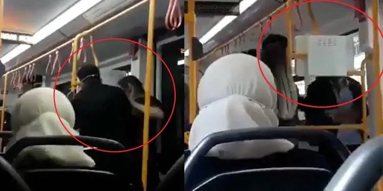 Bursa’da metroda “Neden sarılıyorsun?” kavgası