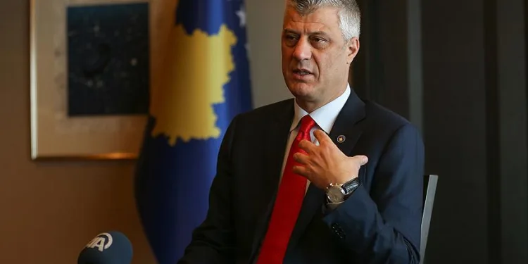 Kosova Cumhurbaşkanı Haşim Thaçi istifa etti