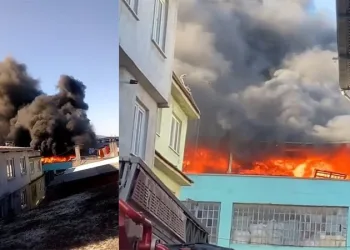 Bursa Yıldırım’da büyük yangın!