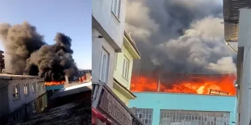 Bursa Yıldırım’da büyük yangın!