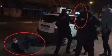 Kısıtlamayı ihlal etti, muhabirin burnunu kırdı