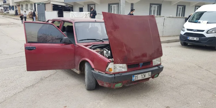 Bursa’da aracı yol ortasında bırakıp kaçtılar