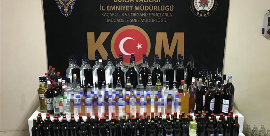Bursa’da yeni sahte içki operasyonu