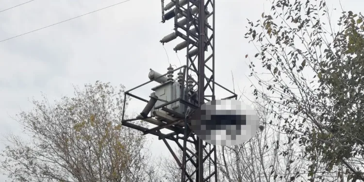 Elektrik direğinde yanmış cesedi bulundu