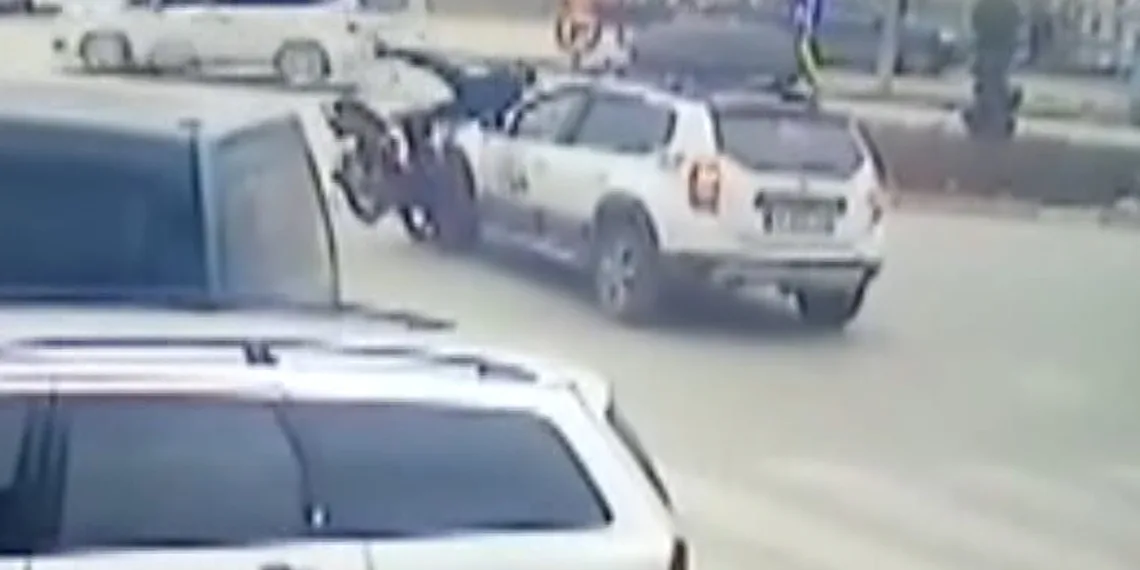 Bursa İnegöl’de cip ile motosiklet çarpıştı