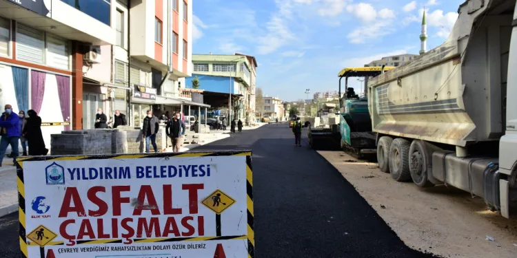 Yıldırım Belediyesi vatandaşlardan asfalt katılım payı almayacak