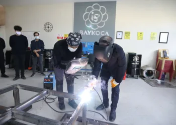 Elektrikli Gezi Aracı Baykoca’da ilk kaynak yapıldı