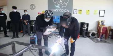 Elektrikli Gezi Aracı Baykoca’da ilk kaynak yapıldı