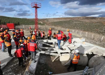 Bursa’da yapay enkaz alanı oluşturuldu