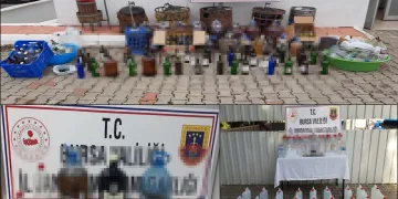 Bursa’da 3 ilçede sahte içki operasyonu