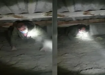 Kumar baskınından kaçtı, tavan arasında yakalandı