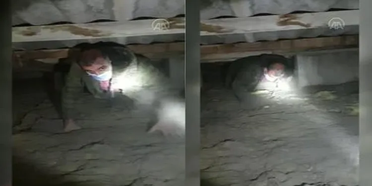 Kumar baskınından kaçtı, tavan arasında yakalandı