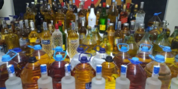 Bursa’da 420 litre sahte içki ele geçirildi
