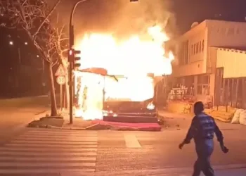 Bursa’da mahalle manavı alev alev yandı