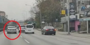 Bursa’nın en işlek caddesinde trafik terörü