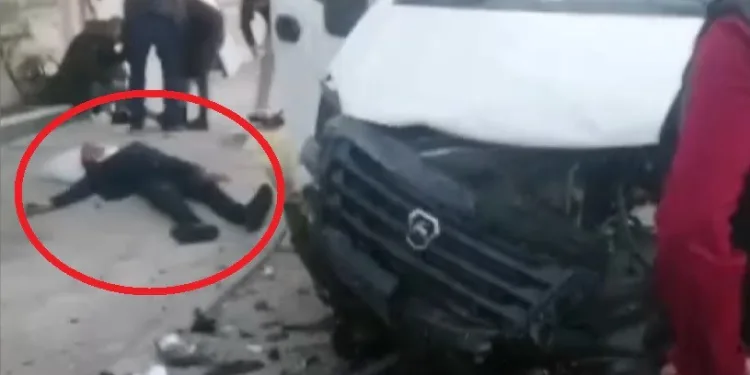 Canlı yayında karıştıkları kazayı görüntülediler